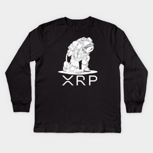 XRP Ripple token Crypto Xrp Army coin Ripple xrp token coin token Crytopcurrency Kids Long Sleeve T-Shirt